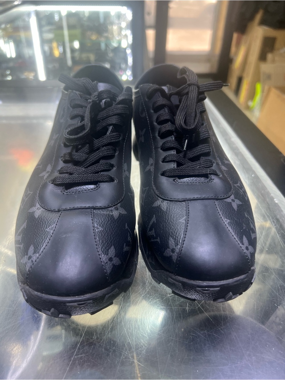 Louis Vuitton Men’s Black Monogram Low-Top Sneakers